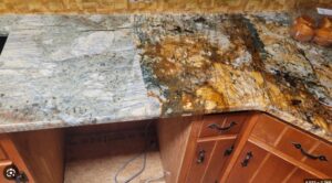 granite countertop bad seam 