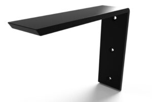 steel bracket for supporting granite countertop overhang