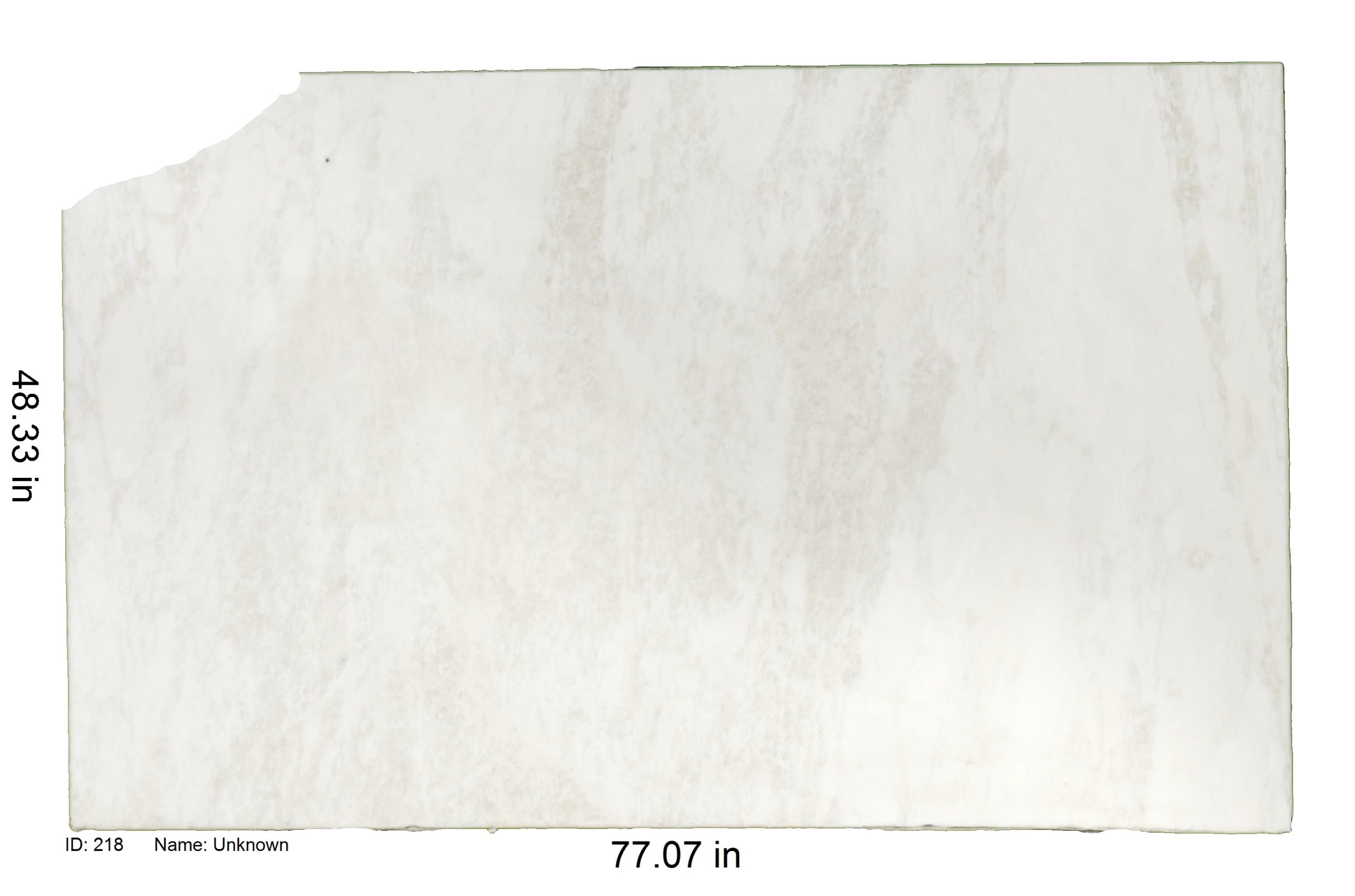 White And Beige Marble<br />
ID: 218<br />
Name: Unknown<br />
Size: 48.33x77.07