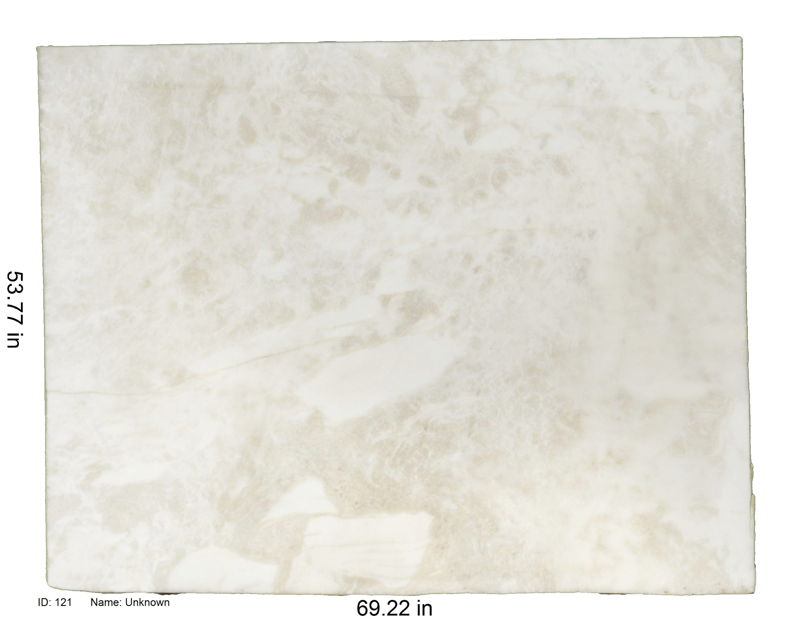 White and Beige Marble<br />
ID: 121<br />
Name: Unknown<br />
Size: 53.77x69.22