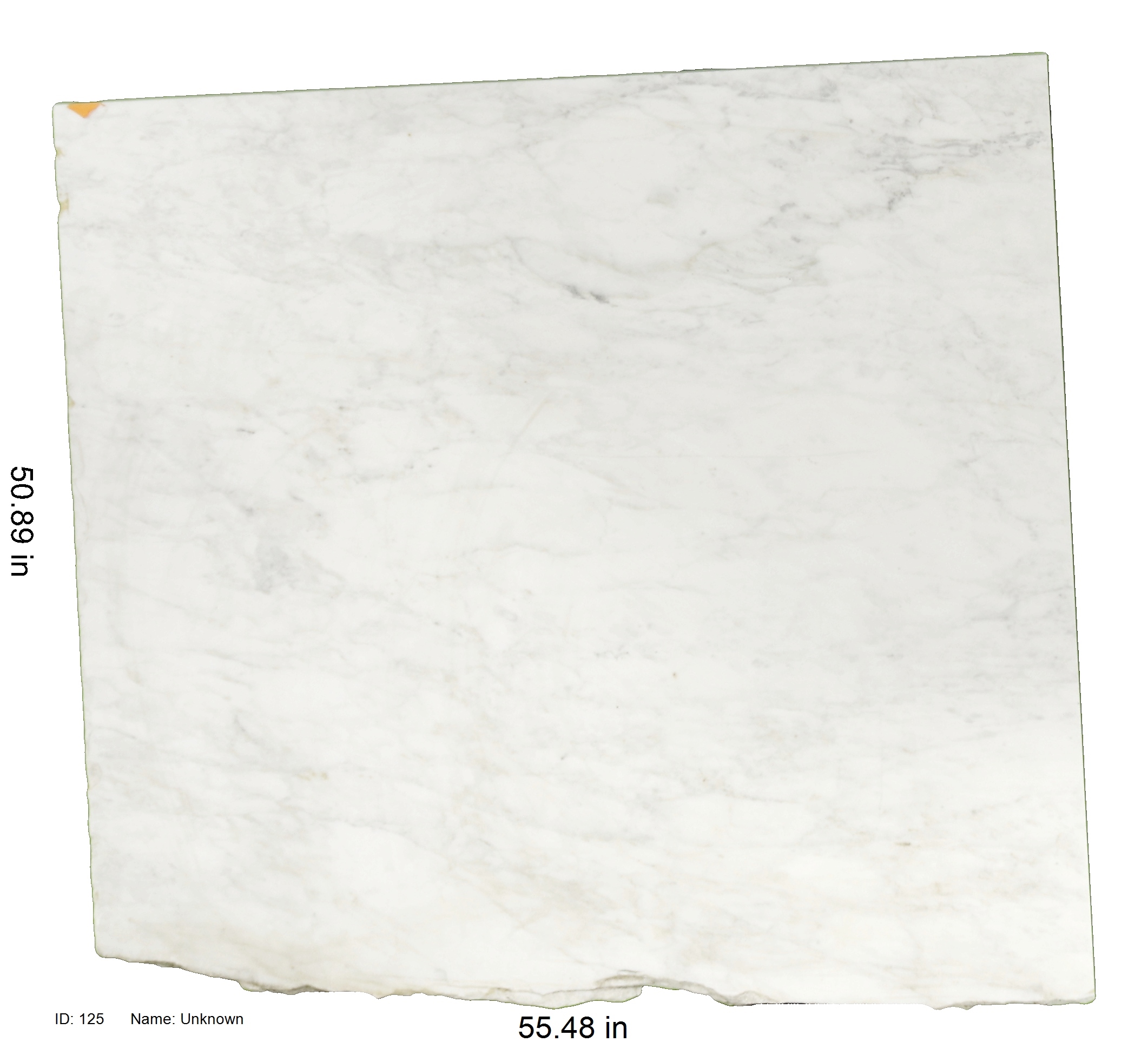 White and Grey Marble<br />
ID: 125<br />
Name: Unknown<br />
Size: 50.89x55.48