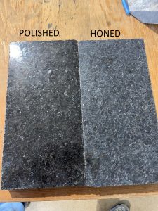 Honed vs polished granite finished