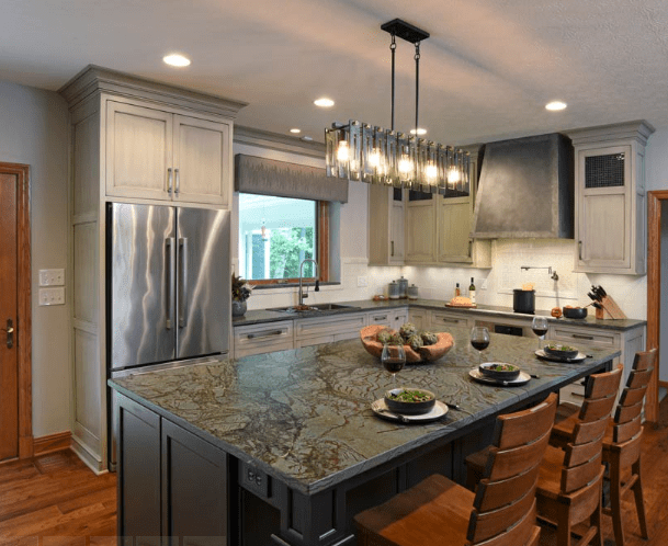 Soapstone kitchen countertop installation by Impact Countertops Columbus Ohio
