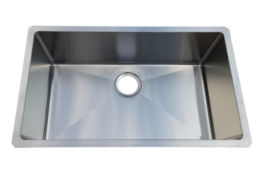 single bowl small radius undermount kitchen sink stainless steel