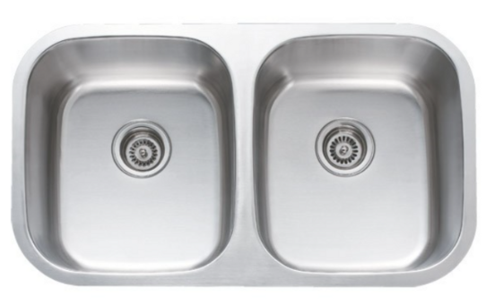 double bowl undermount kitchen sink stainless steel