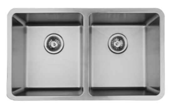 double bowl small radius undermount kitchen sink stainless steel