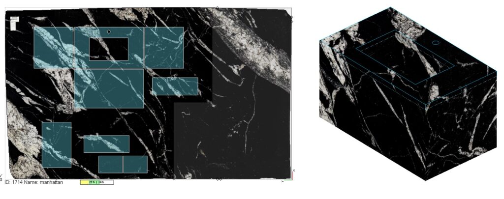 Engineered integrated sink