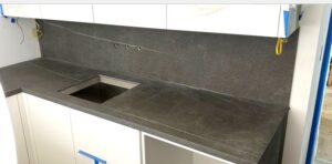 modern porcelain slab countertops Columbus Ohio kitchen