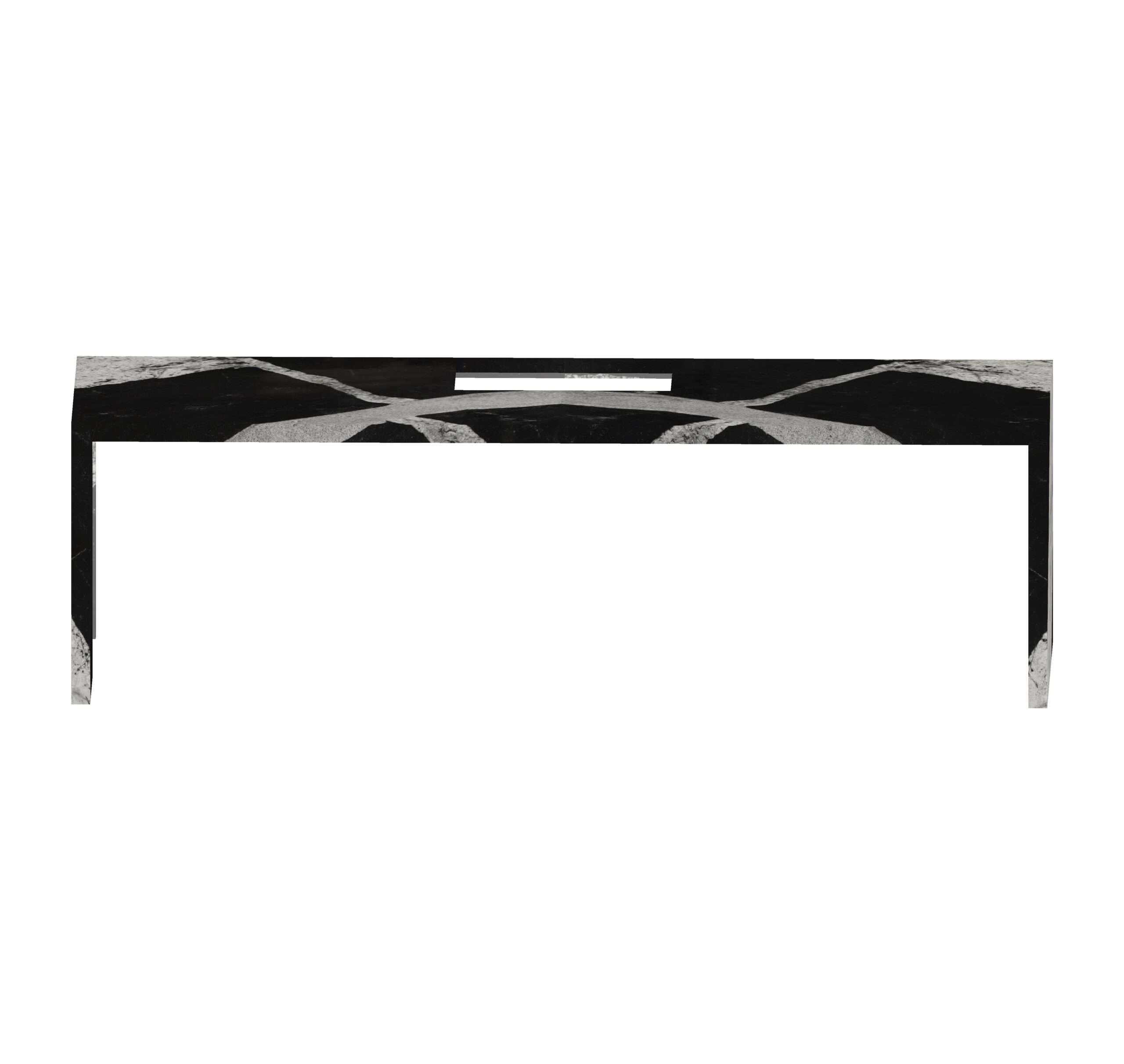Kitchen island with stone slab Columbus